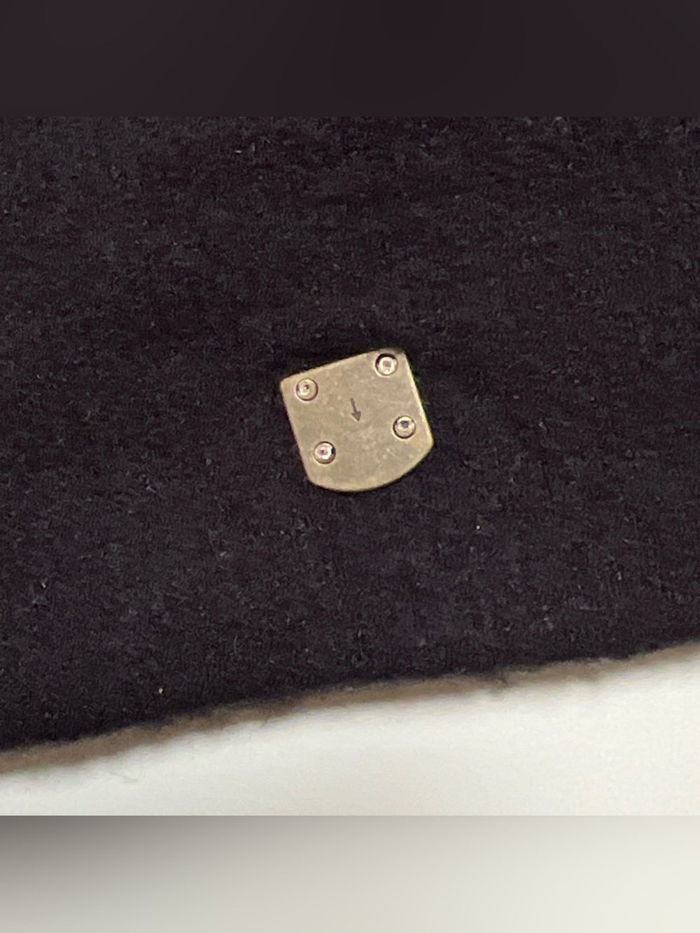 Adidas Beanie Black Unisex Metal Logo - Picture 3 of 5